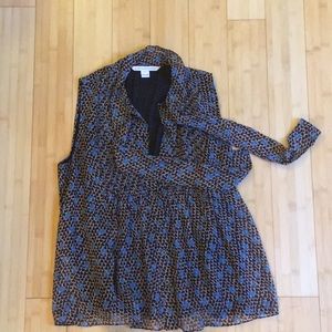 DVF sleeveless blouse